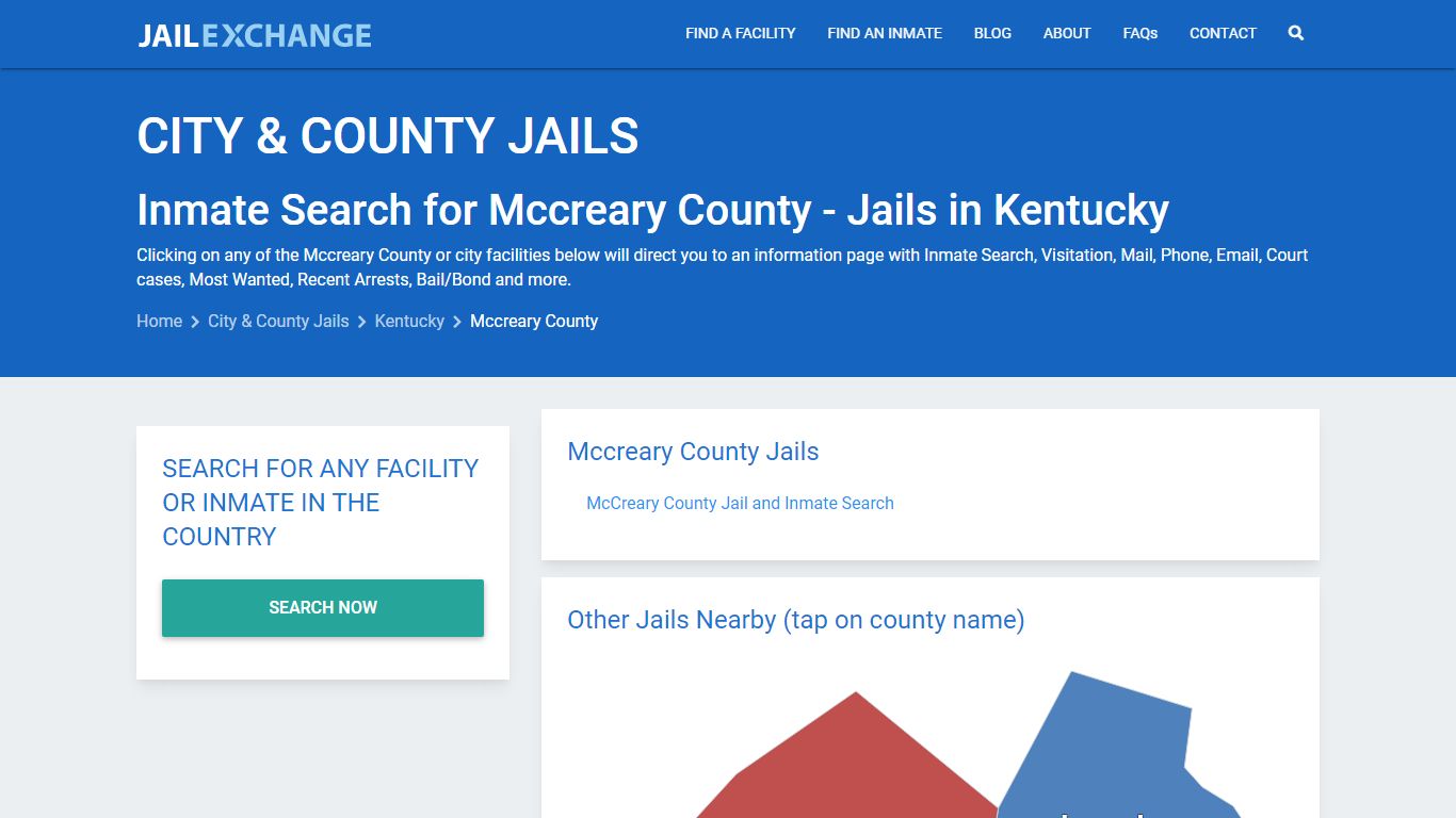 Inmate Search for Mccreary County | Jails in Kentucky - Jail Exchange